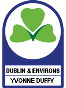 Yvonne Duffy: Dublin & Environs tour guide badge